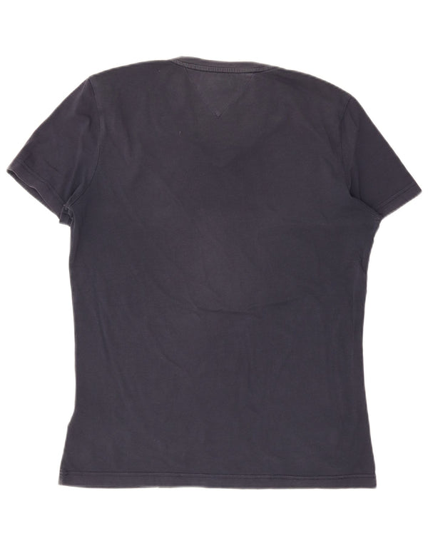 T-shirt da uomo Tommy Hilfiger Top Large in cotone blu navy