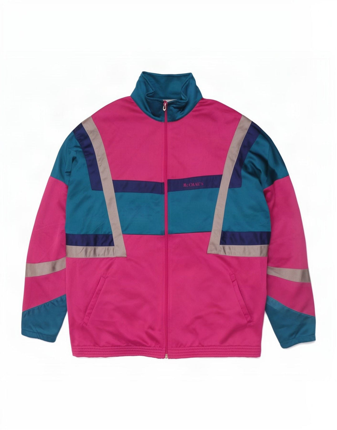 Giacca da tuta da uomo Mc Crae's XL rosa color block