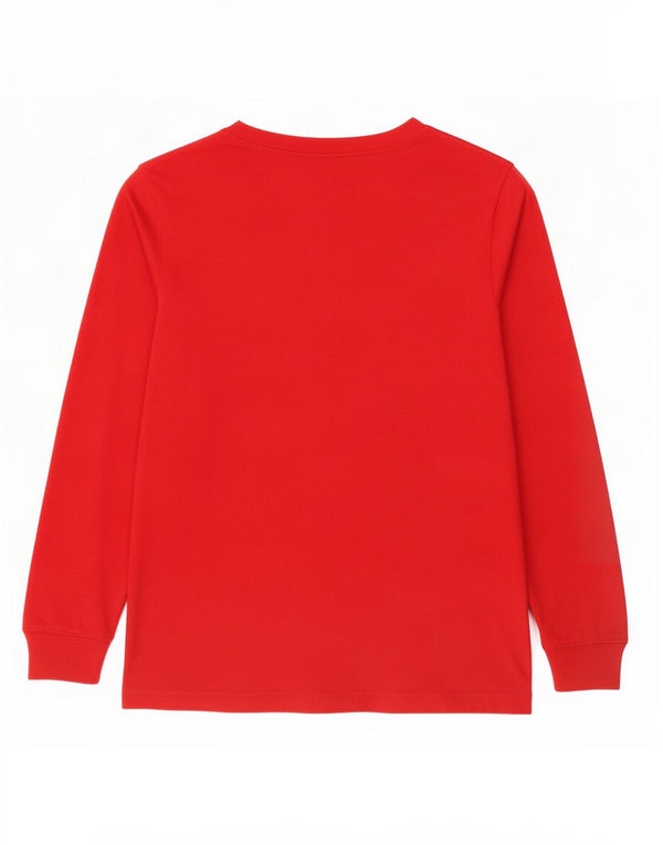 Top con grafica Jordan da ragazzo a manica lunga 13-14 anni XL in cotone rosso