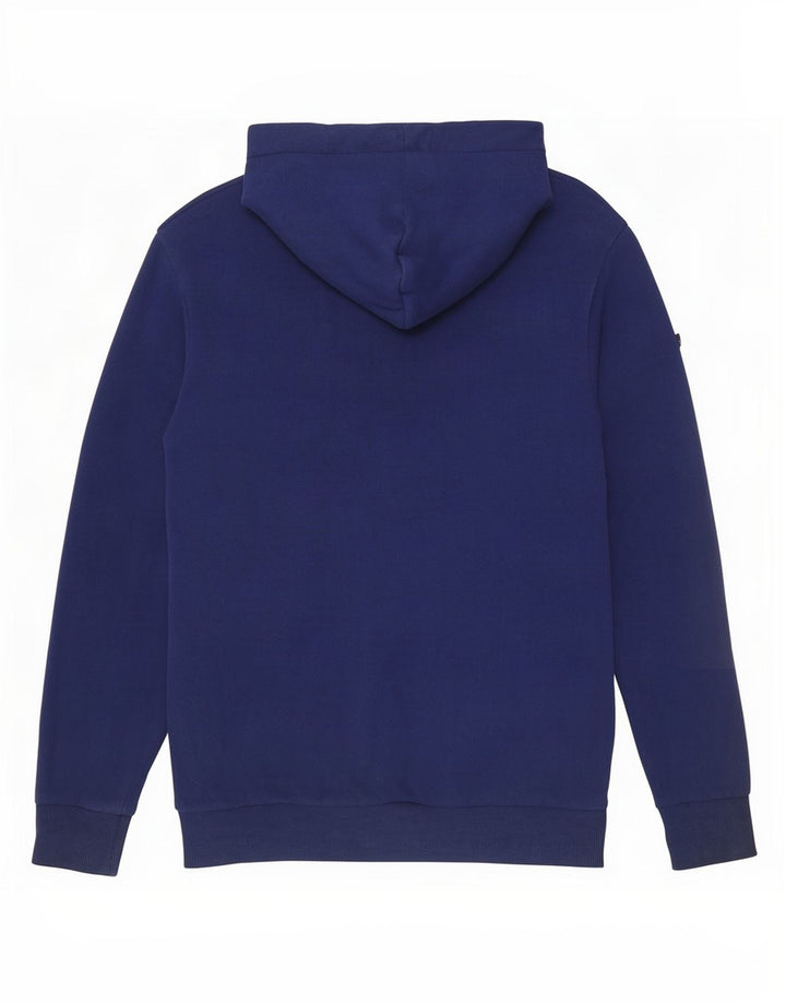 Maglione con cappuccio grafico da uomo Superdry in cotone blu navy medio