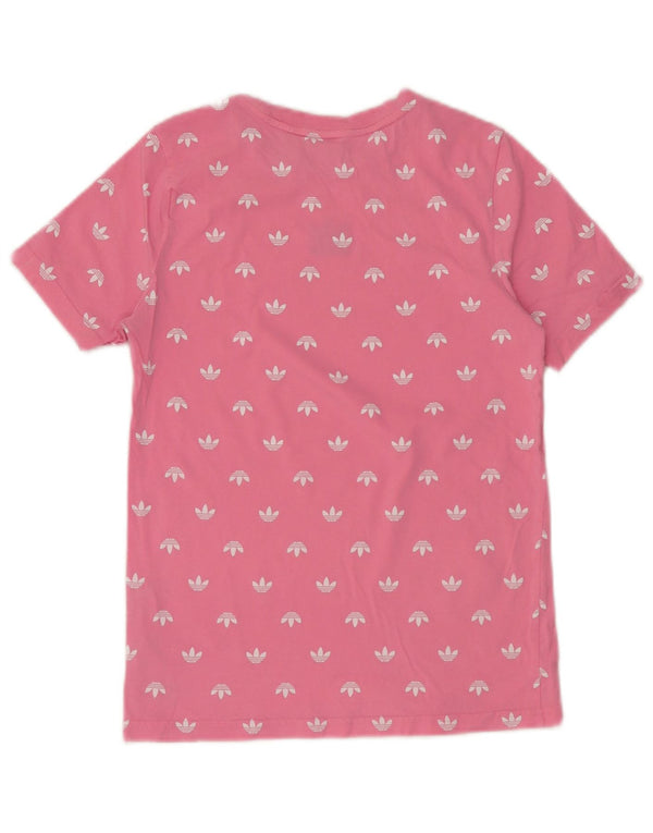 Maglietta grafica Adidas per bambina 12-13 anni in cotone rosa