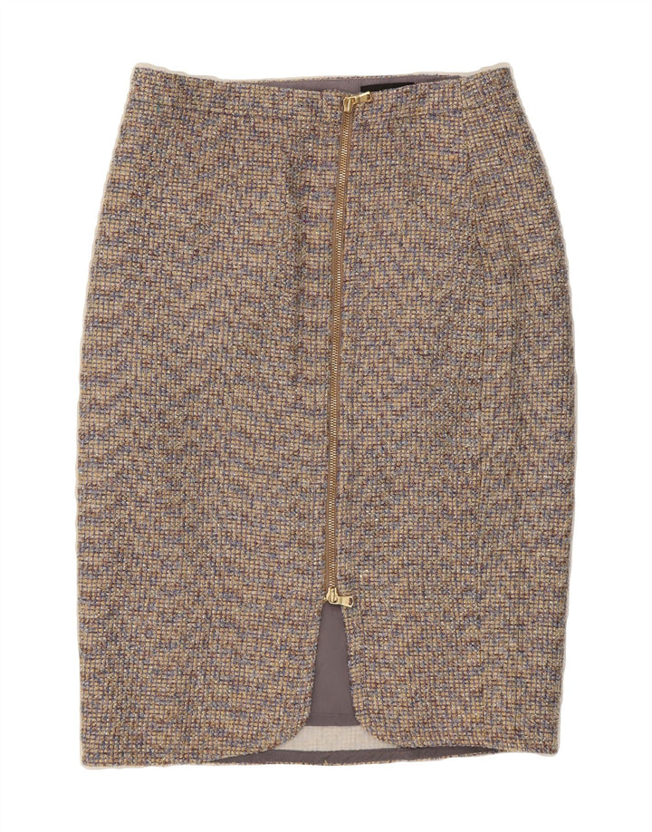J. CREW Womens Pencil Skirt US 4 Small W27  Beige Polyester Vintage J. Crew and Second-Hand J. Crew from Messina Hembry 