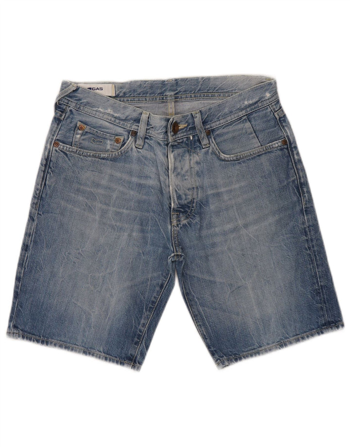 Pantaloncini di jeans da donna Gas W29 cotone blu medio