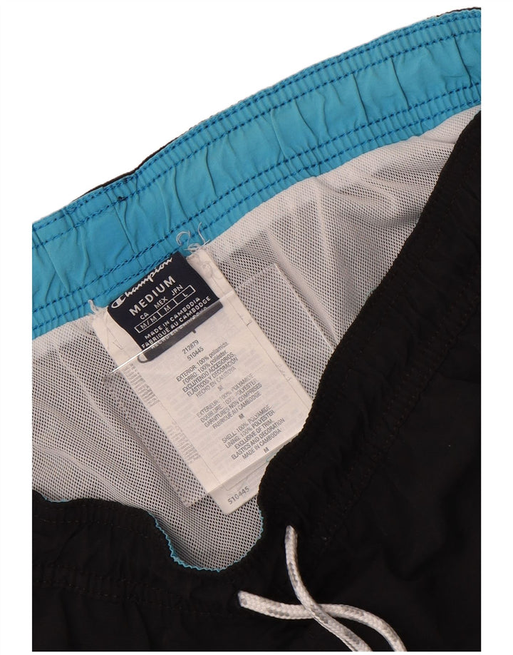 Pantaloncini da bagno grafici da uomo Champion, medio nero, in poliammide