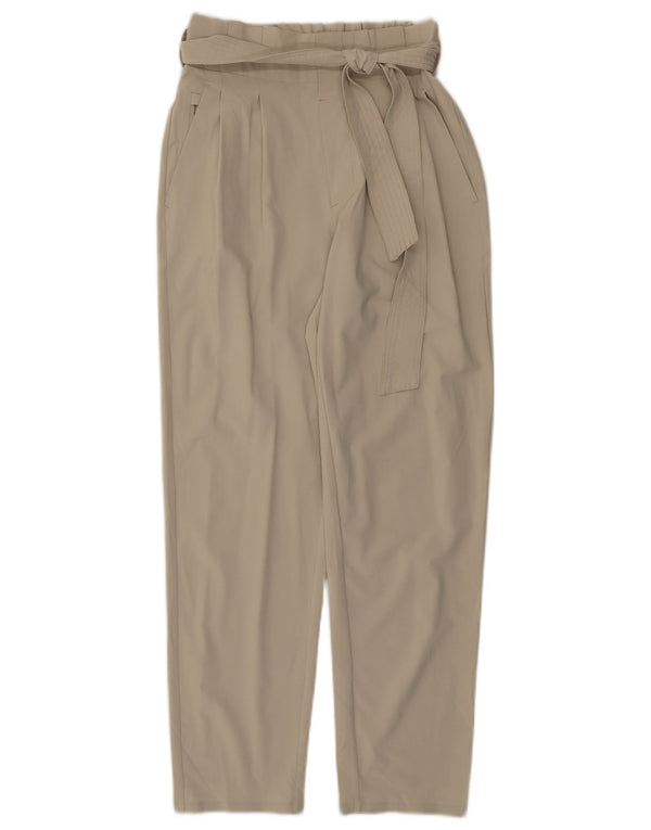 Pantaloni casual con ancoraggio a vita alta da donna Athleta US 0 XS W26 L28 Beige
