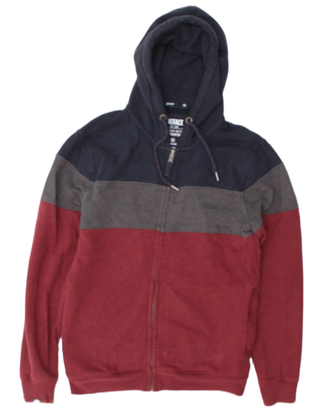 Maglione con cappuccio e zip da uomo Fat Face in cotone color block medio multicolore