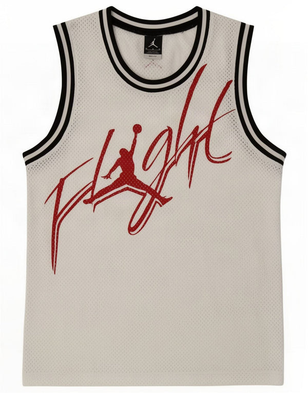 Jordan Canottiera grafica Dri Fit da uomo Medium White