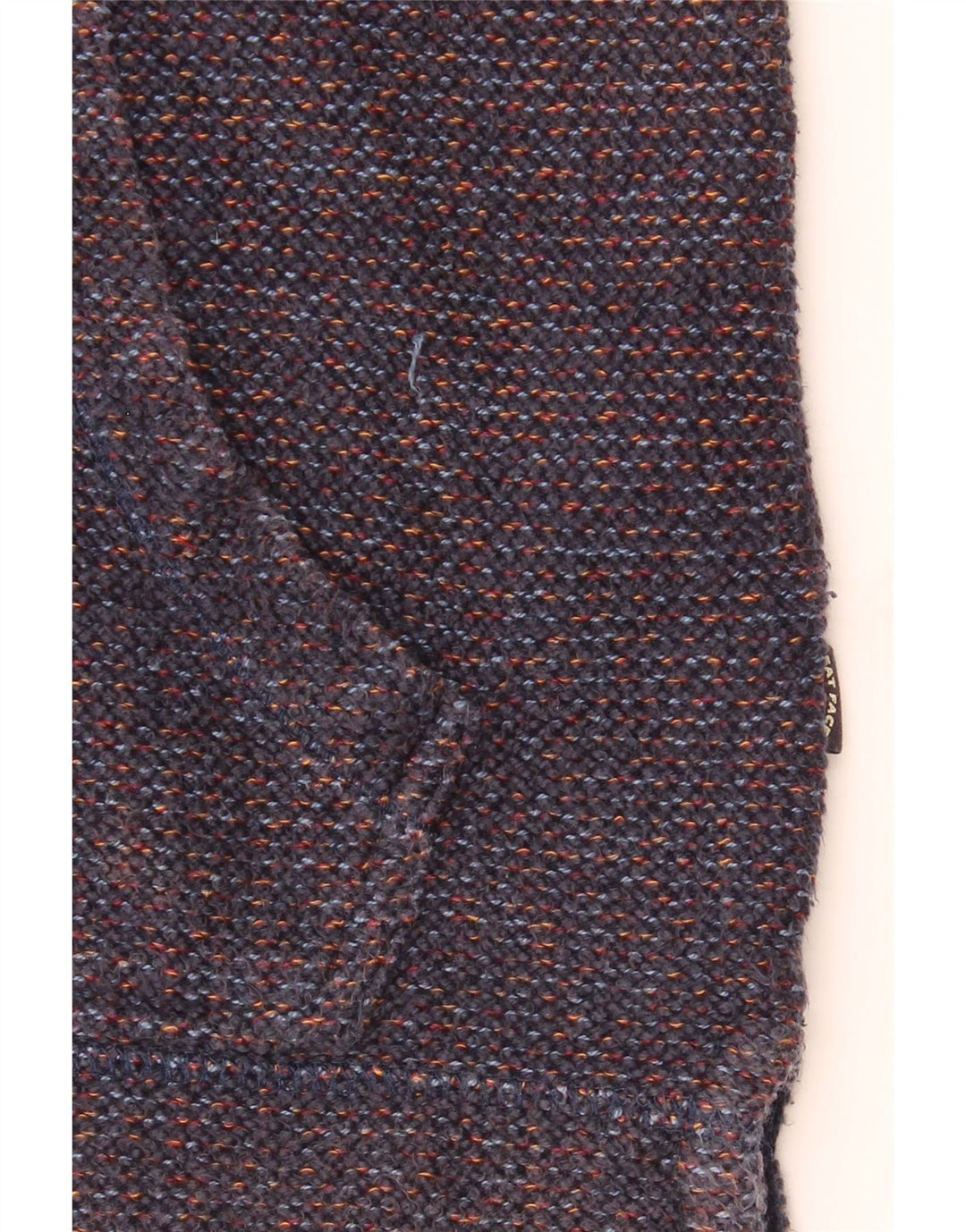 Maglione con cappuccio e zip da uomo Fat Face piccolo in cotone blu navy