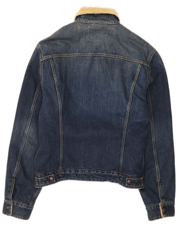 Levi's Giacca in denim Sherpa da uomo UK 38 Cotone blu medio