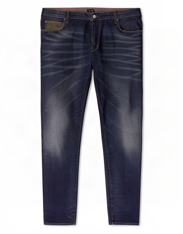 Jeans slim regolari da uomo Armani J45 W40 L34 cotone blu