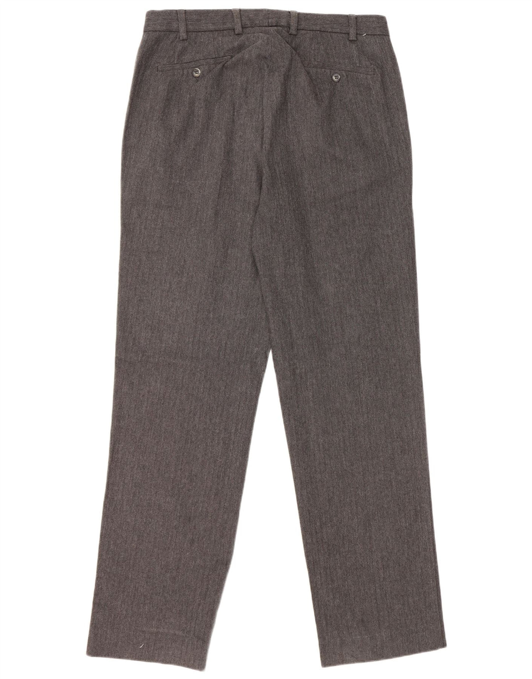 Pantaloni da abito dritti da uomo GANT IT 50 Large W34 L32 Grigio a spina di pesce