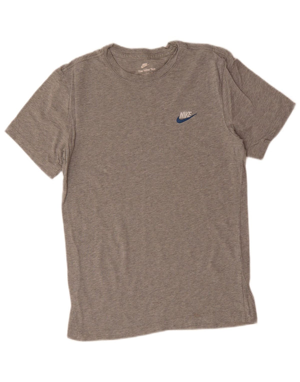 T-shirt da uomo NIKE Top Small in cotone grigio