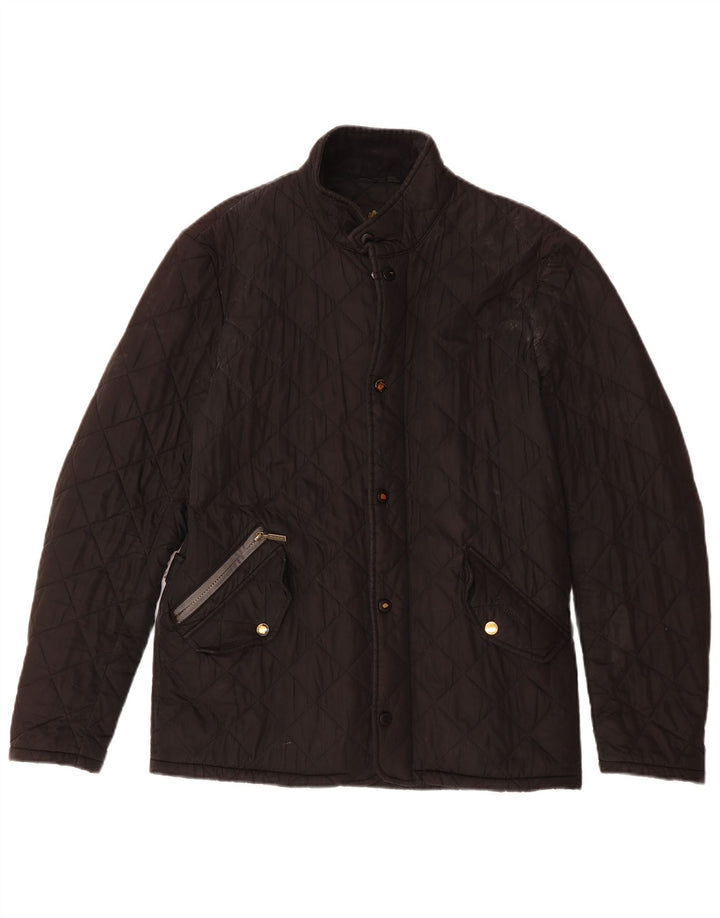 Giacca trapuntata da uomo BARBOUR UK 36 piccola nera