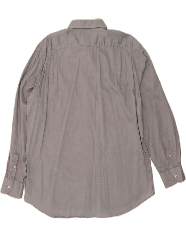 LANVIN Mens Shirt Size 43 17 XL Grey Cotton