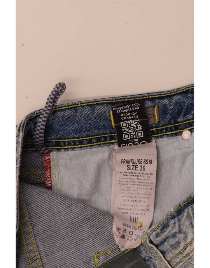 Jeans Slim Uomo Liu Jo W32 L32 Blu Cotone