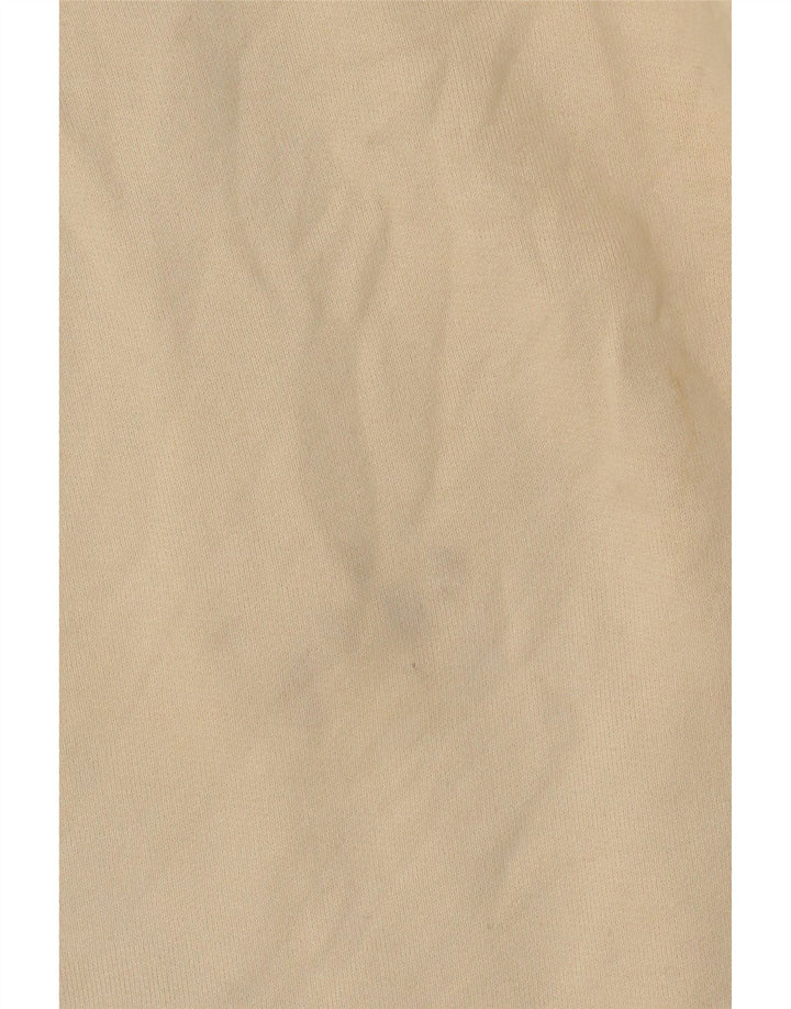 Giacca da ginnastica grafica da donna Asics UK 10 piccola in cotone beige