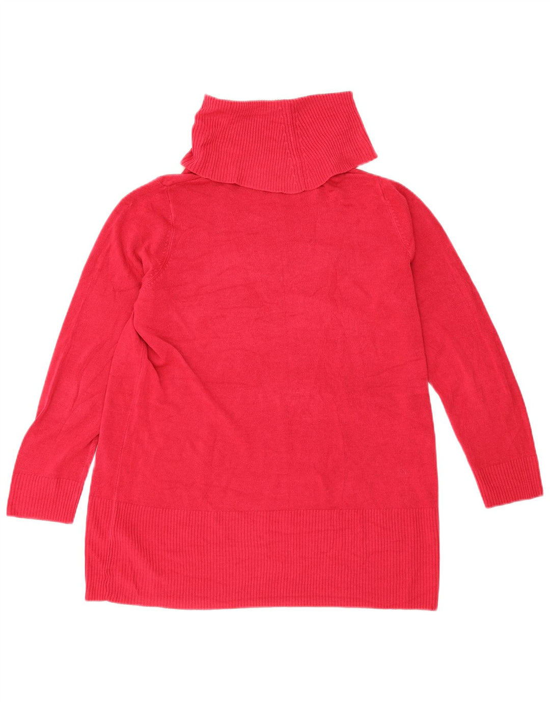 Maglione maglione a collo alto da uomo Marks & Spencer UK 18 XL Acrilico rosso