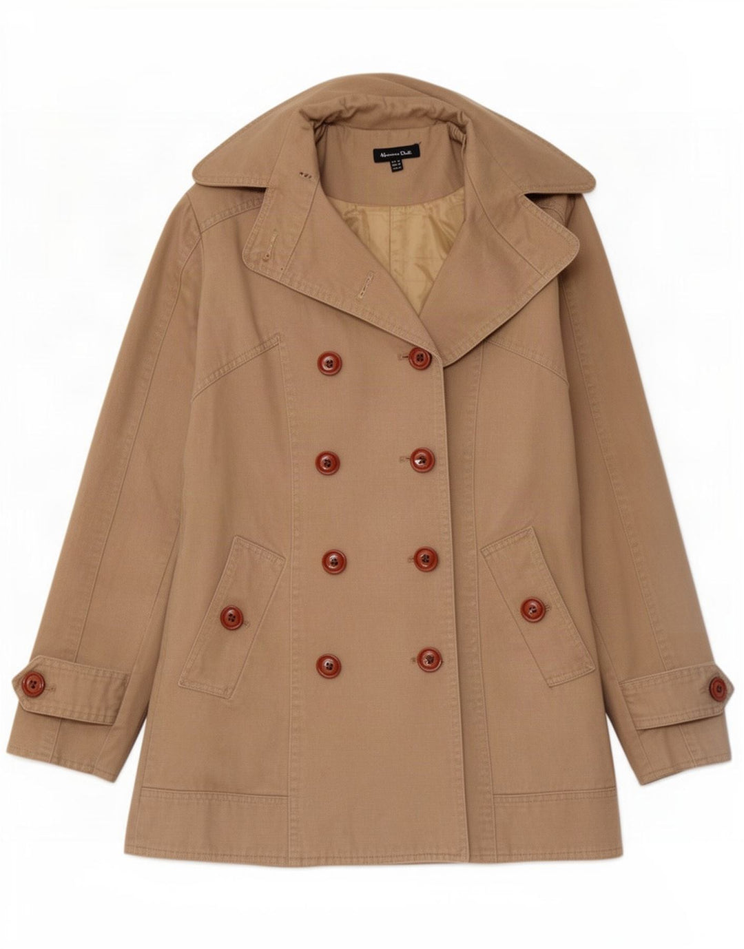 Trench da donna Massimo Dutti UK 14 Cotone beige medio