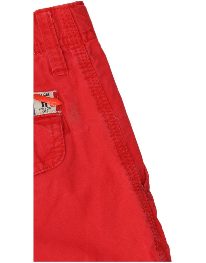 Pantaloncini cargo da bambino Tommy Hilfiger 15-16 anni W32 in cotone rosso