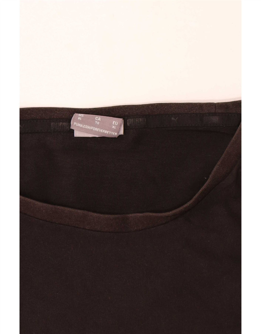 T-shirt da uomo Puma Top XL in cotone nero