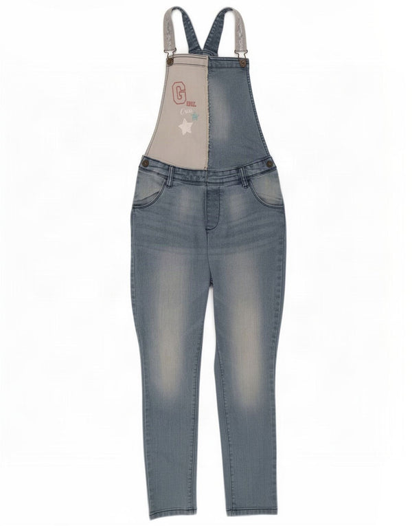 Jeans slim da bambina Benetton 11-12 anni 2XL W28 L27 Blu Colourblock