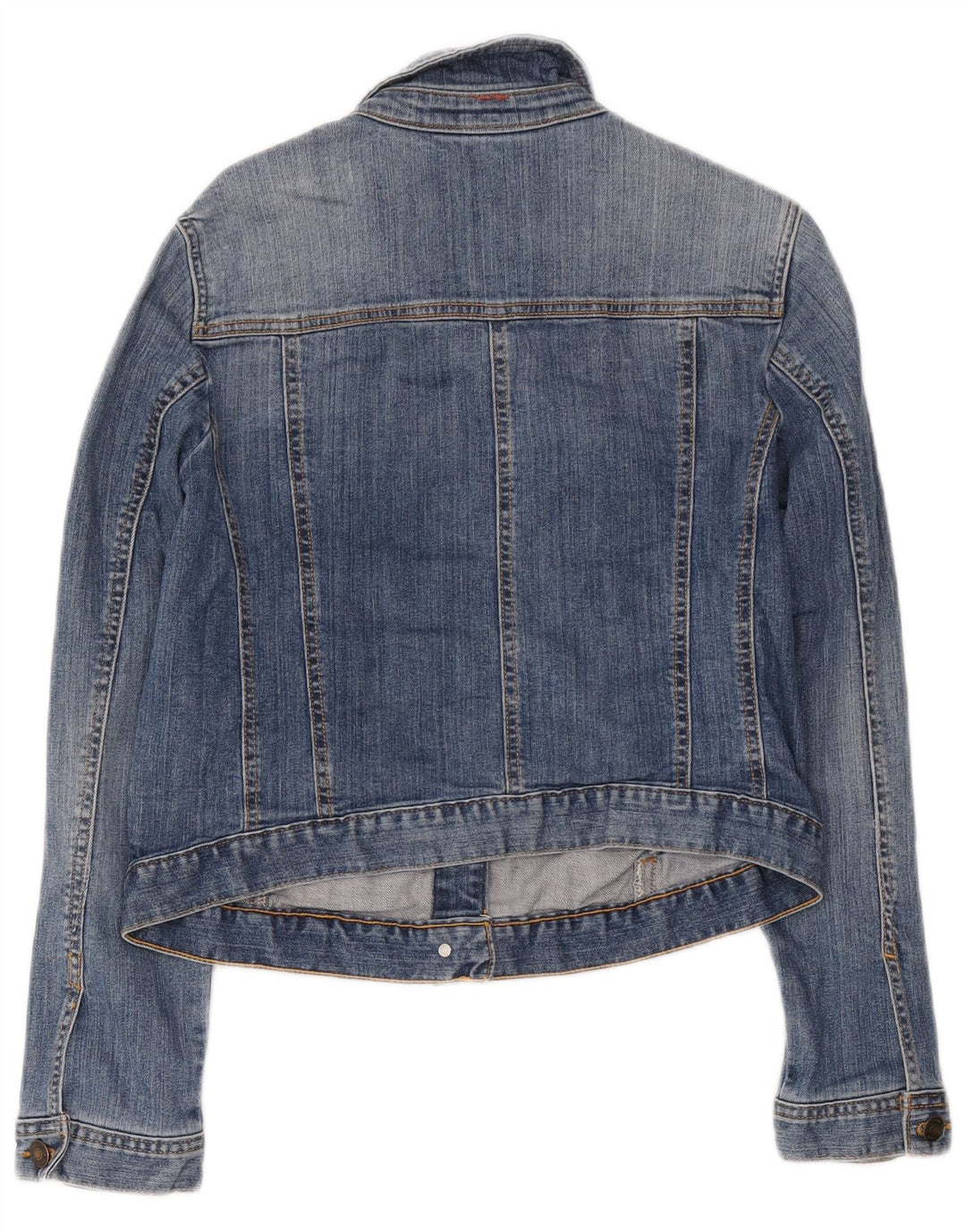 Giacca in denim corta da donna Joules UK 16 grande cotone blu