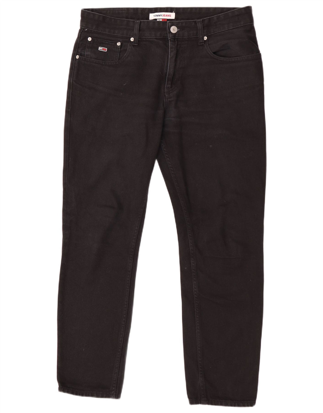 Jeans dritti regolari da uomo Tommy Hilfiger Ryan W32 L29 cotone nero