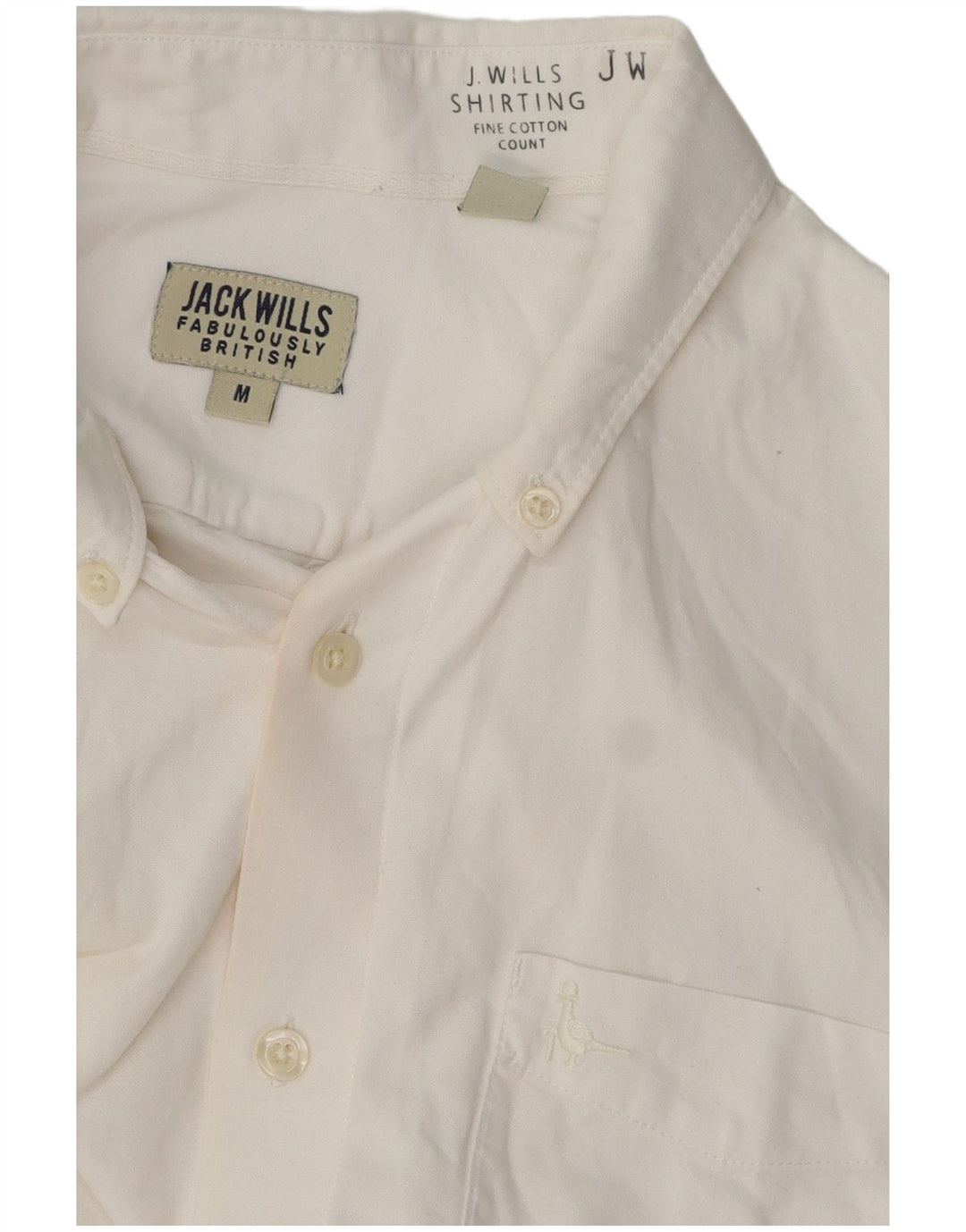 Camicia da uomo Jack Wills in cotone bianco medio