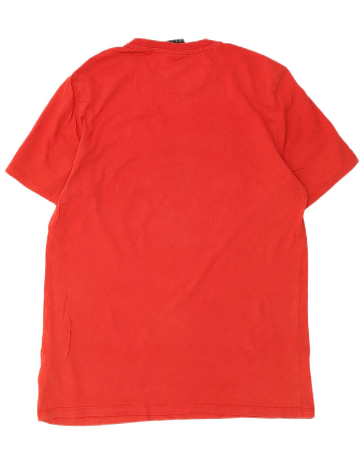 T-shirt grafica da uomo Umbro Top rosso medio in cotone