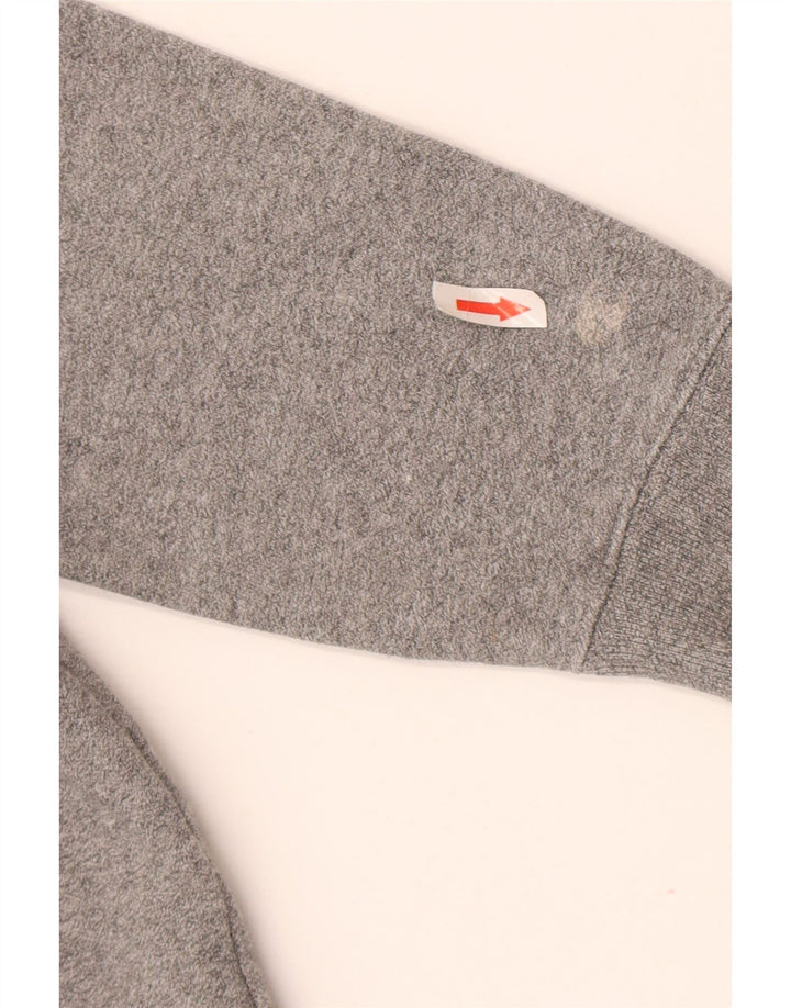 Felpa oversize con grafica da donna Champion, maglione UK 10 piccolo grigio