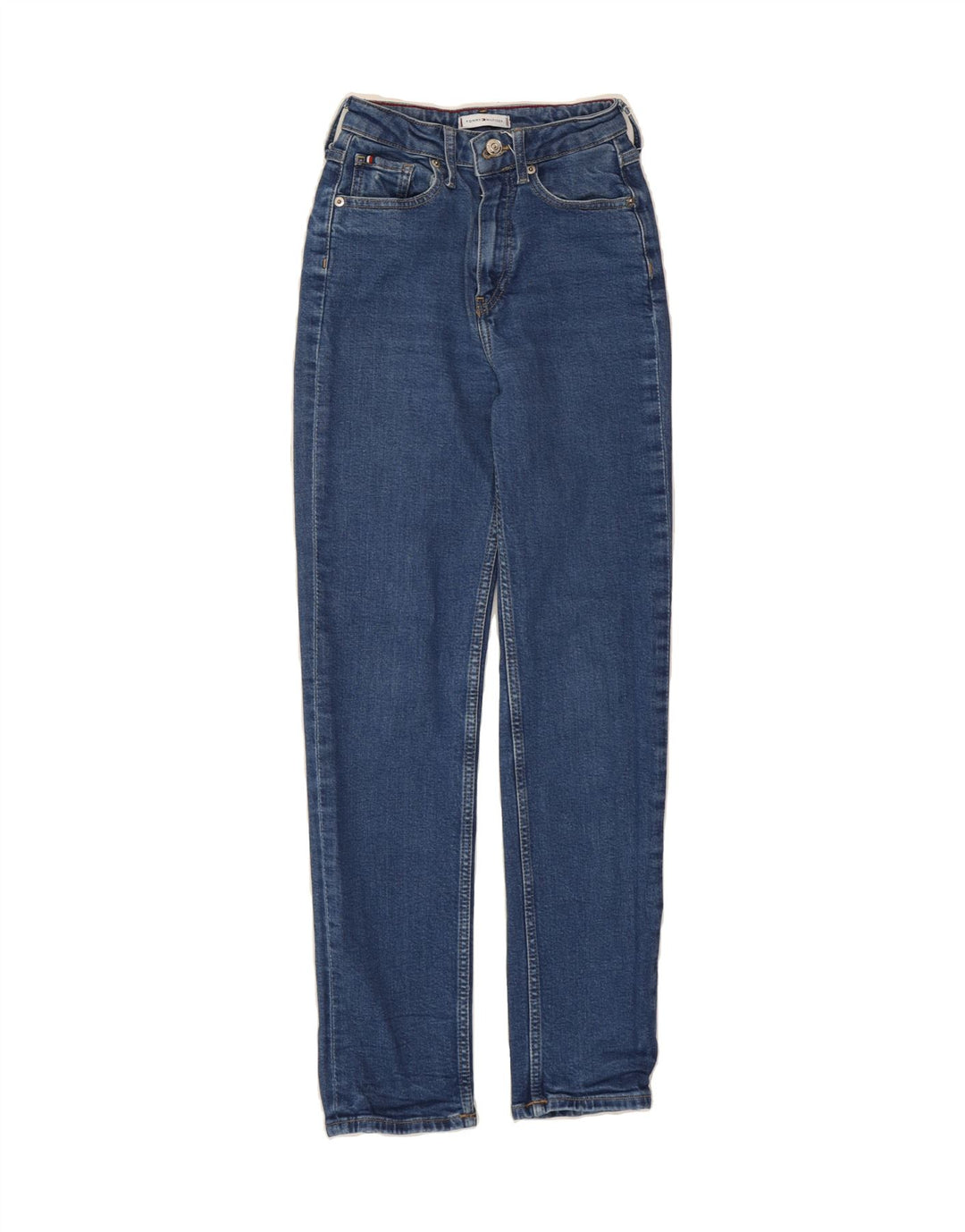TOMMY HILFIGER Womens Straight Jeans W25 L30 Blue Cotton Vintage Tommy Hilfiger and Second-Hand Tommy Hilfiger from Messina Hembry 