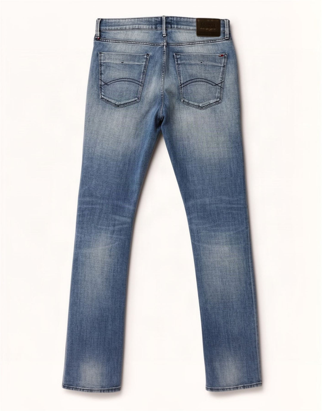 Jeans slim da uomo Tommy Hilfiger W34 L34 cotone blu