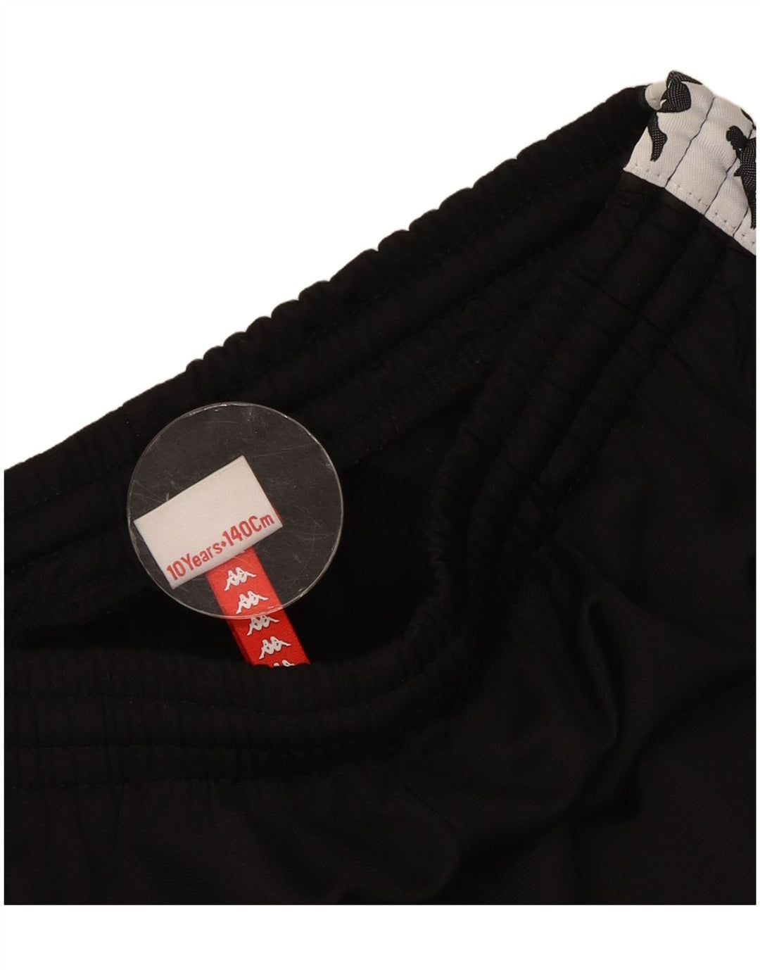 Pantaloncini sportivi grafici Kappa da bambino 9-10 anni Poliestere color block nero