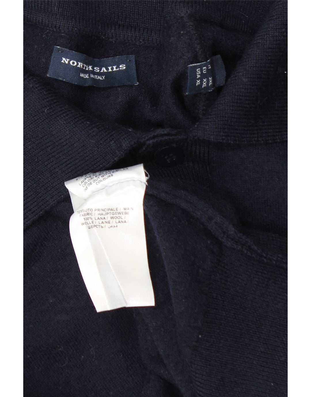 Maglione a collo alto da uomo North Sails XL in lana blu navy
