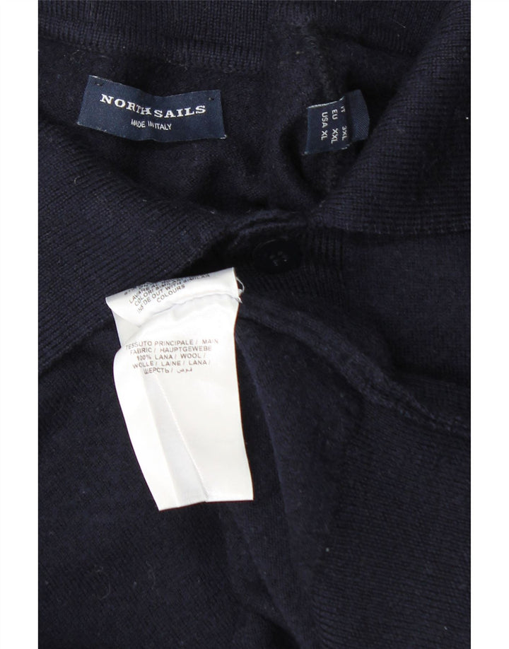 Maglione a collo alto da uomo North Sails XL in lana blu navy