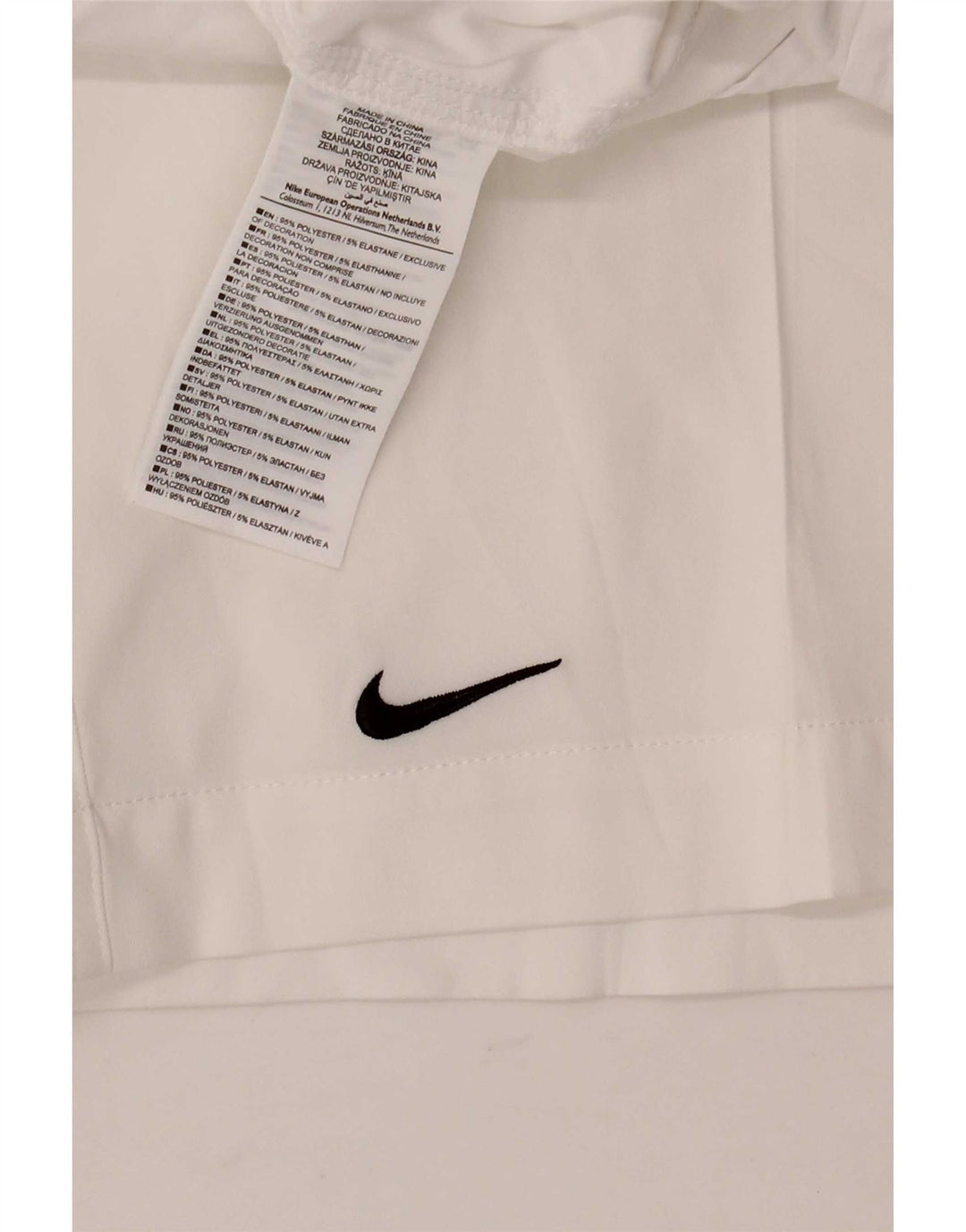 Pantaloncini chino Nike Barcelona da uomo W38 XL poliestere bianco
