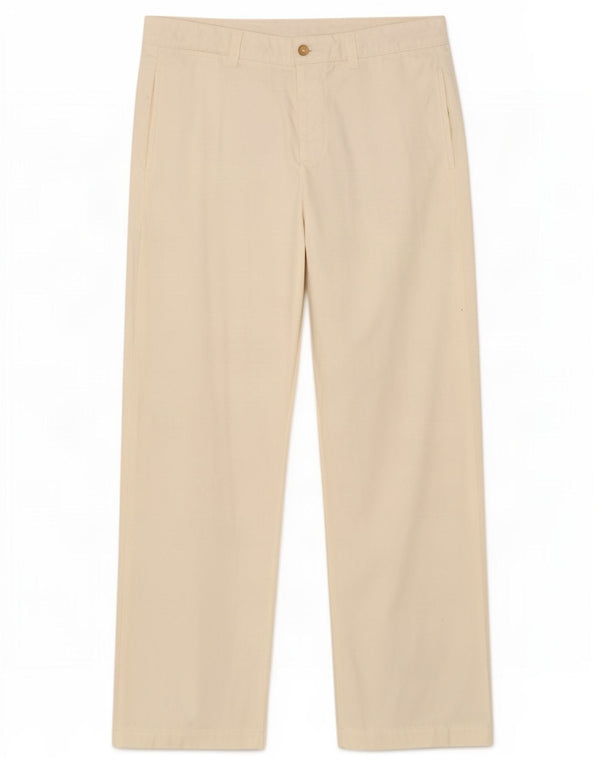 Pantaloni chino dritti da uomo Kappa Perfect Fit IT 52 XL W36 L31 Bianco