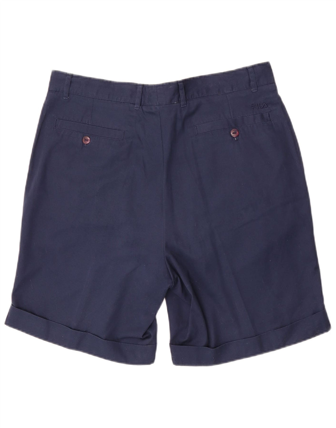 Pantaloncini chino da donna Fila W34 grandi in cotone blu navy
