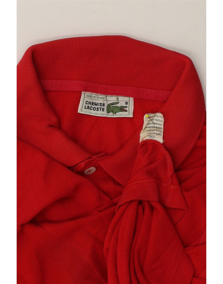 Polo da uomo Lacoste taglia 5 grande in cotone rosso