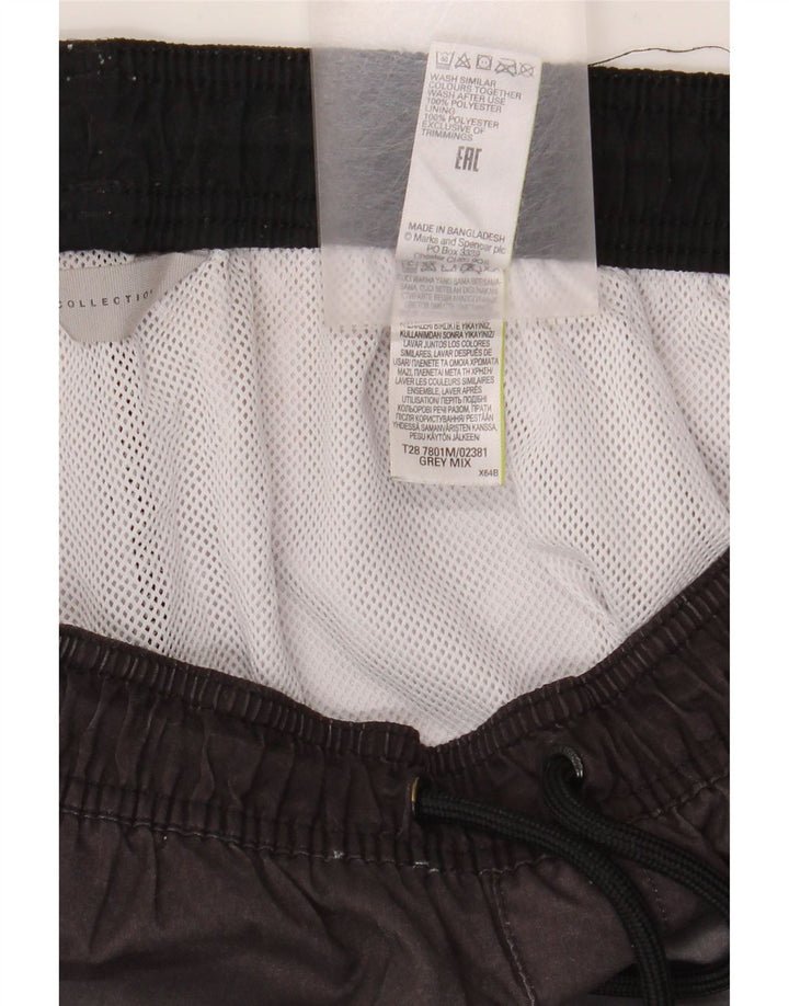 Pantaloncini da bagno da uomo Marks & Spencer Poliestere color block grigio medio