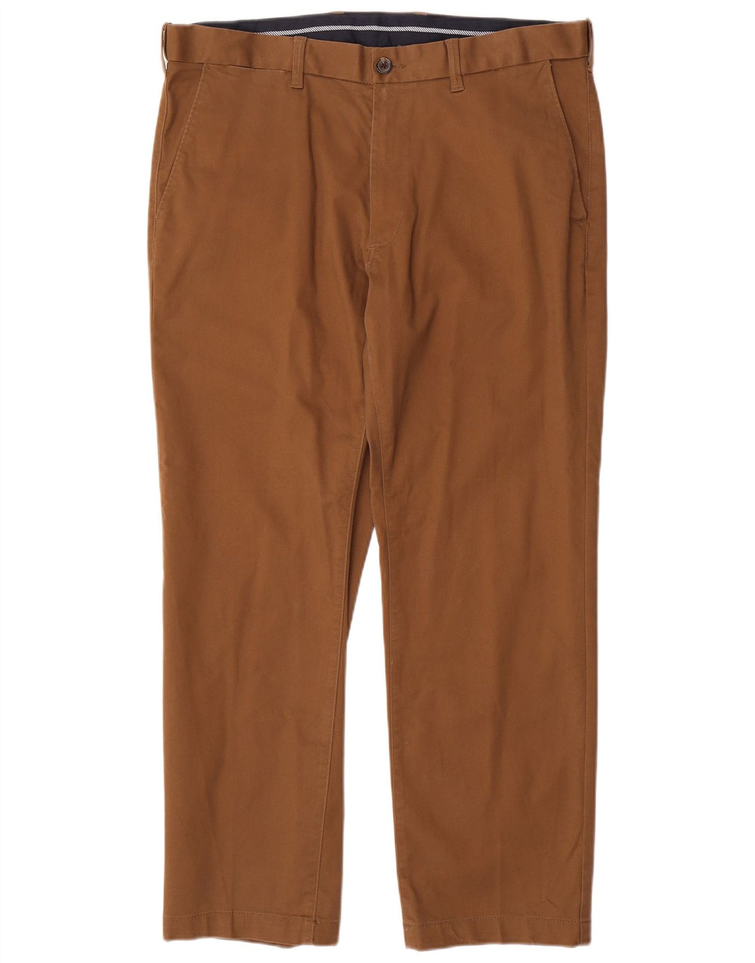 Pantaloni chino dritti vestibilità regolare da uomo Marks & Spencer W38 L29 Marrone