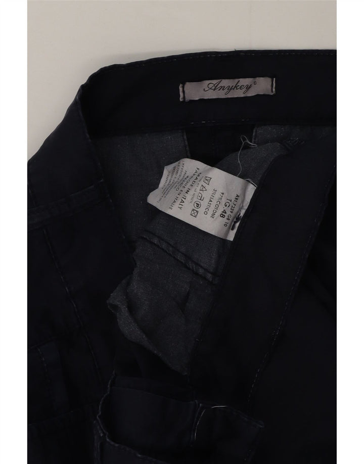 Pantaloni cargo slim vintage da uomo IT 48 medi W32 L32 cotone blu navy
