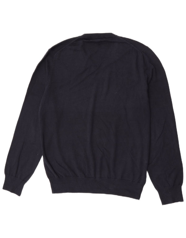 Maglione maglione con scollo a V da uomo Marks & Spencer grande blu navy