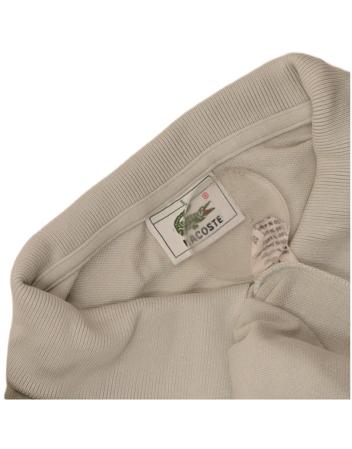 Polo da uomo Lacoste taglia 5 grande in cotone grigio