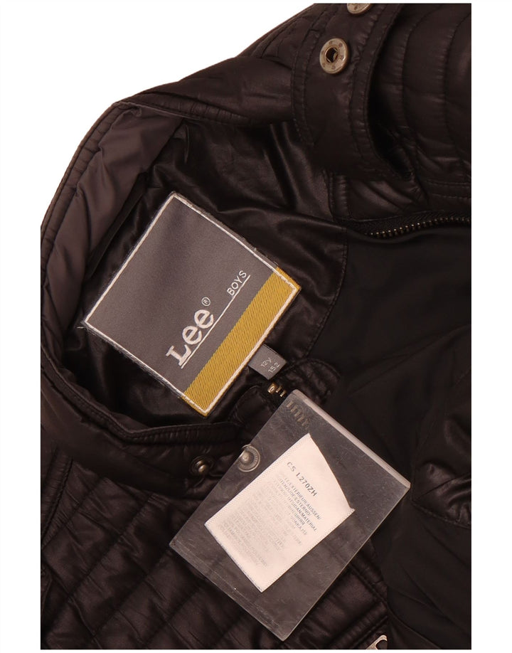 Giacca imbottita militare Lee da ragazzo 11-12 anni in poliestere nero