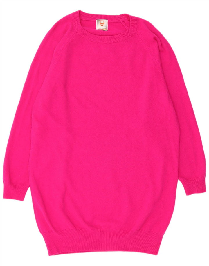 Abito maglione da donna Stefanel UK 14 Acrilico rosa medio