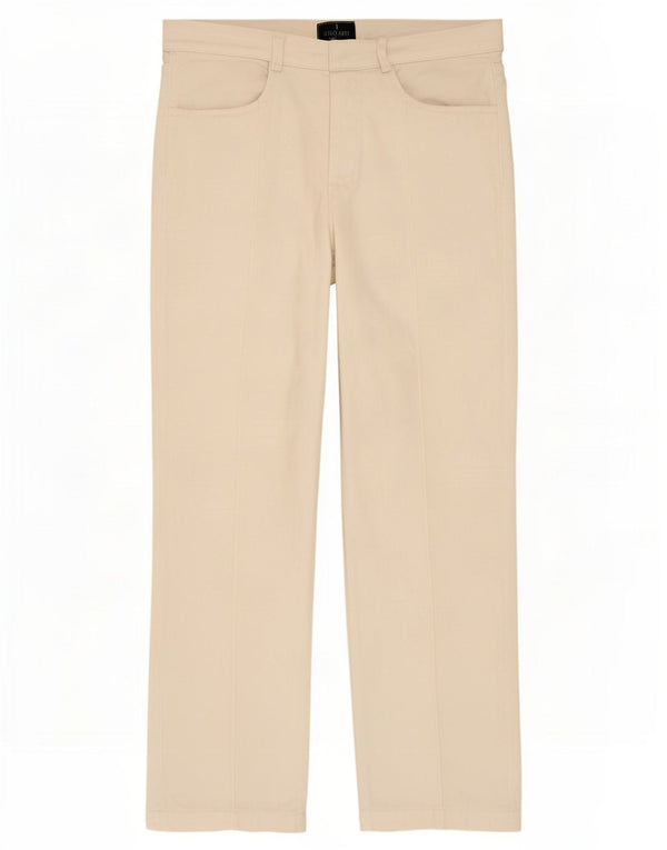Pantaloni casual dritti da uomo Trussardi EU 50 Large W34 L33 Cotone bianco