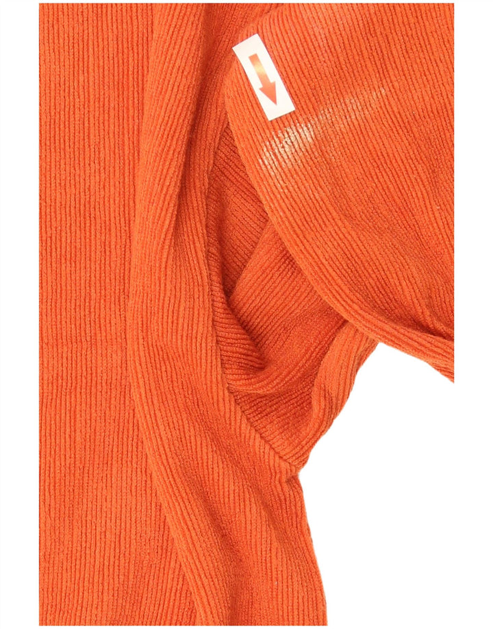 Camicetta oversize a maniche lunghe da donna Zara UK 10 Small Arancione Poliestere