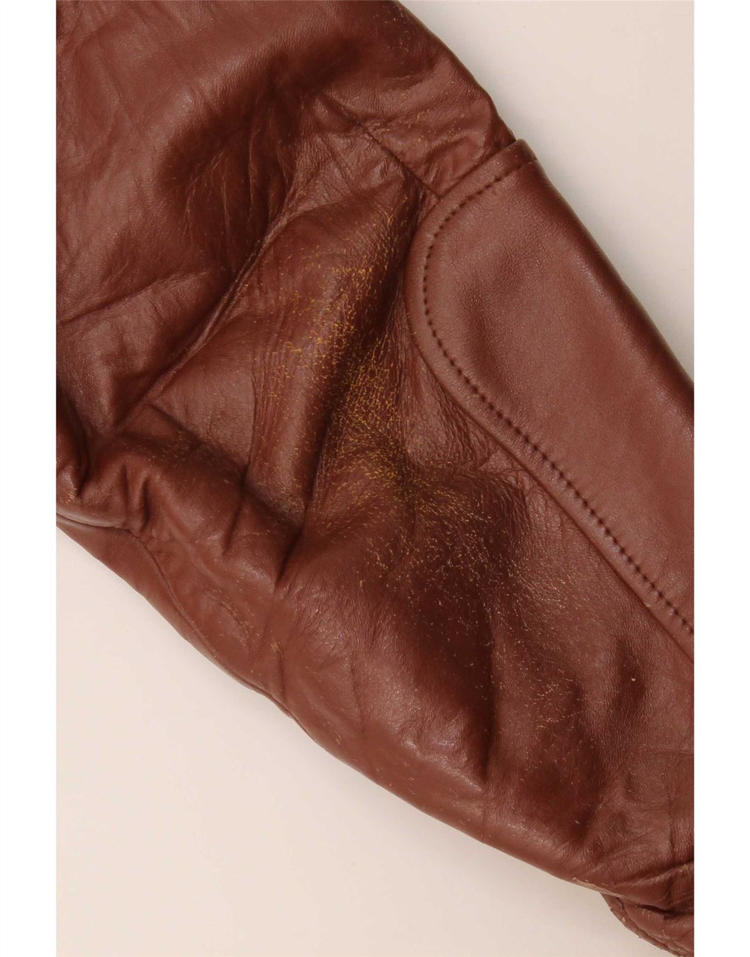 Giacca in pelle vintage da uomo UK 40 grande bordeaux