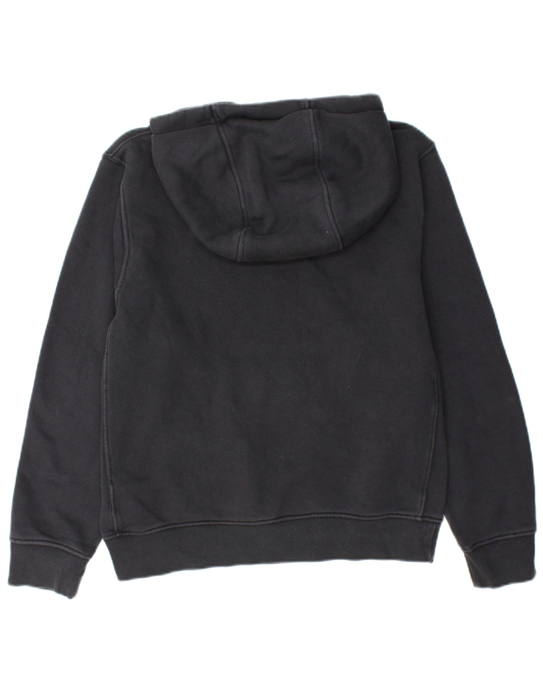 Felpa con cappuccio oversize da donna NIKE UK 6 XS cotone nero